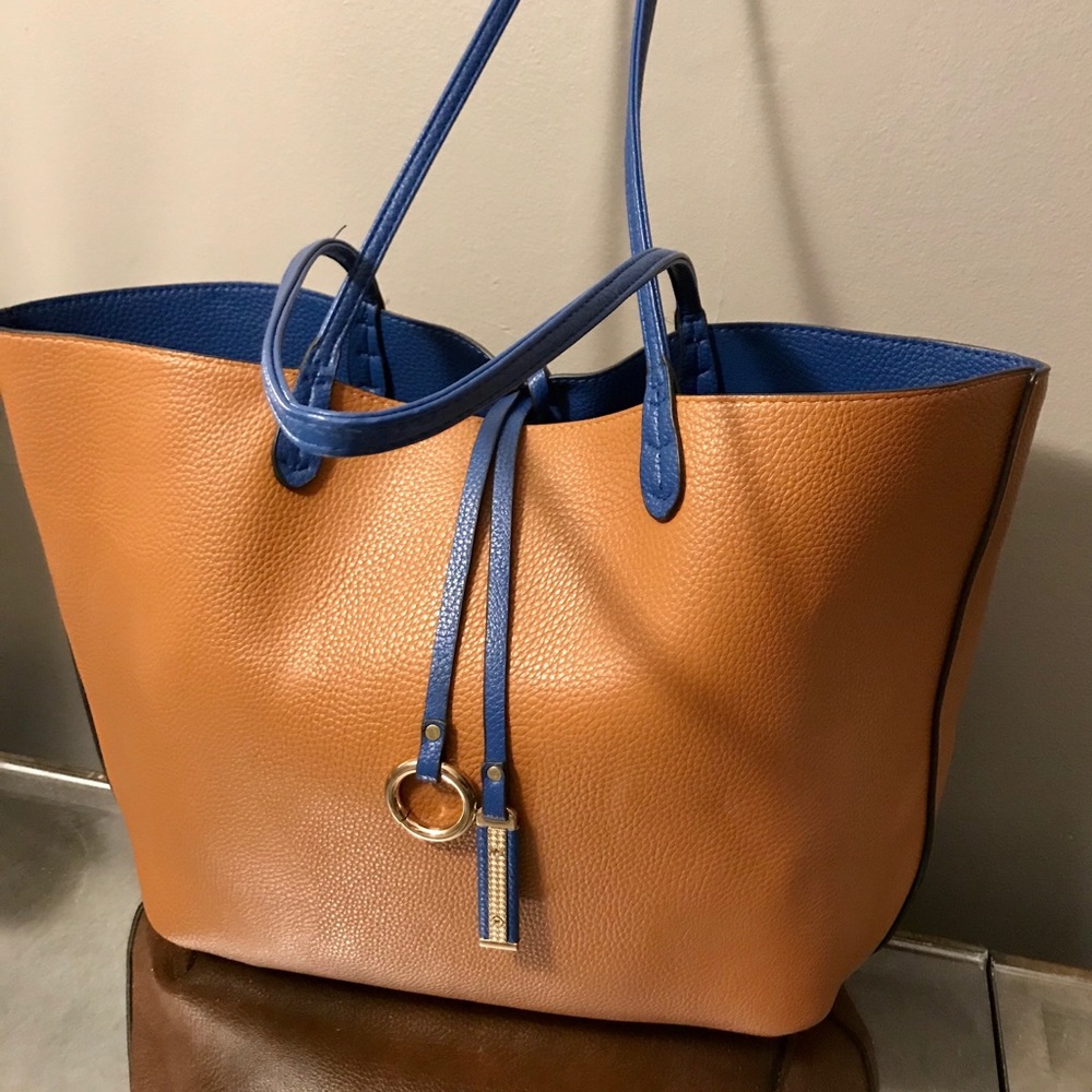 Reversible Leather Tote Bag